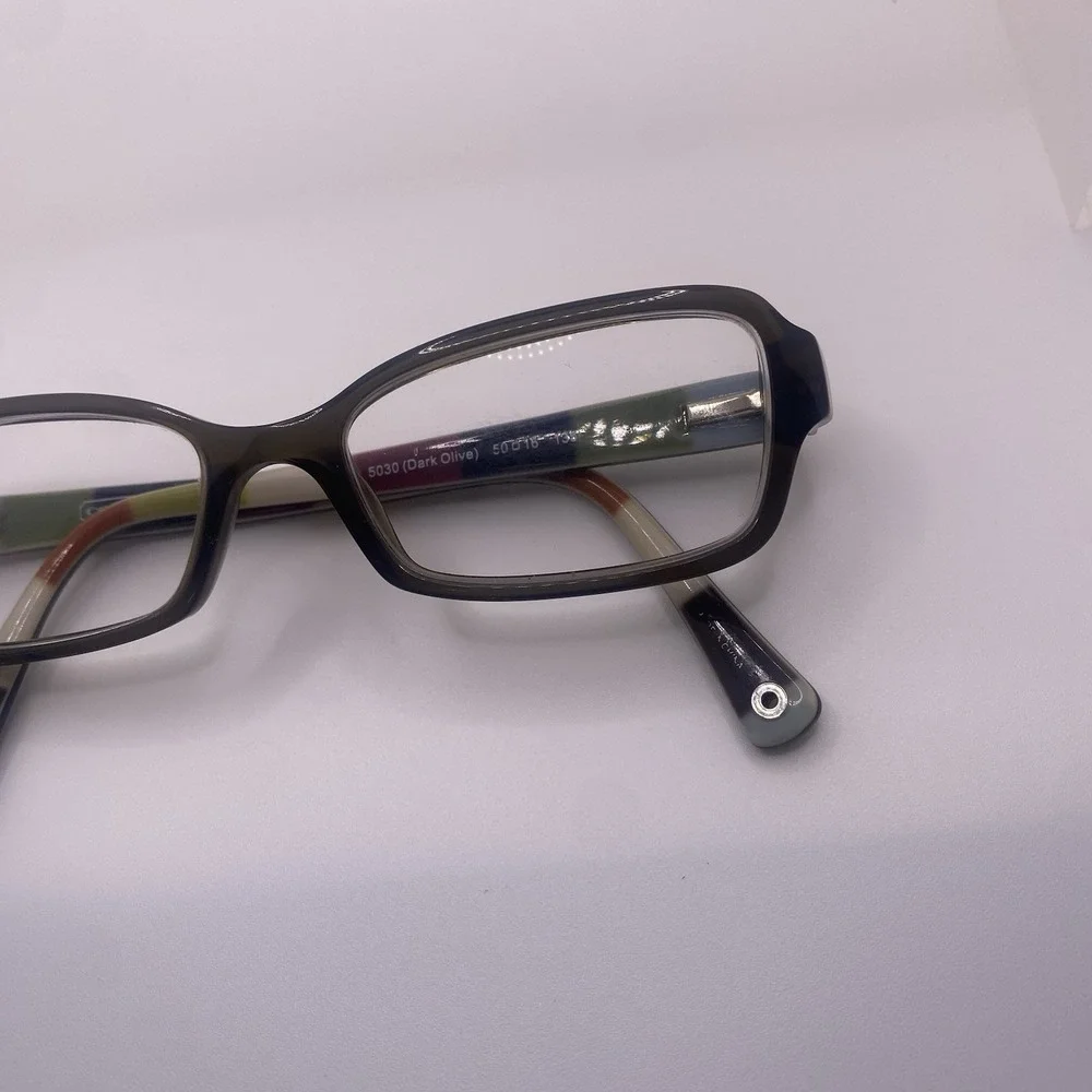 Coach Eyeglasses FRAME ONLY HC6010 Quinn 50-16-135 Dark Olive 805